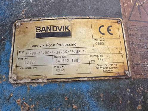 Sandvik H3800 Hydrocone